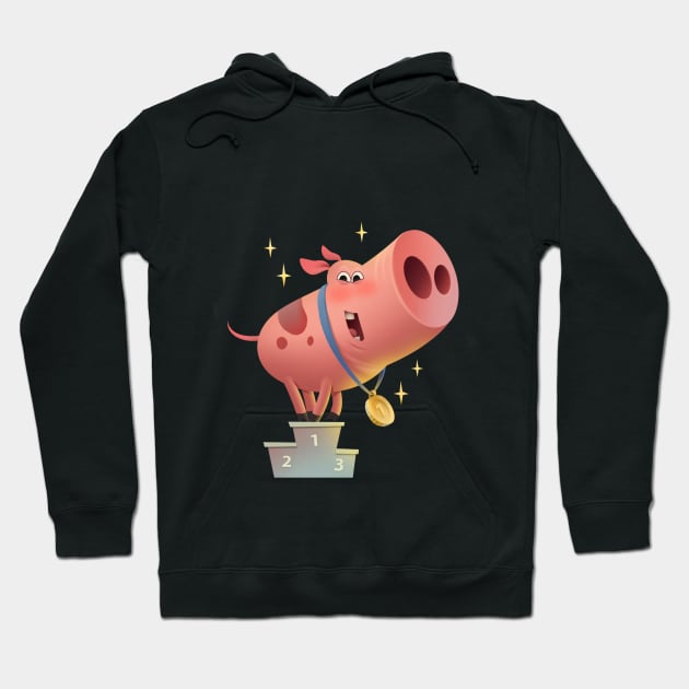 Piggy winner Hoodie by Baydaku